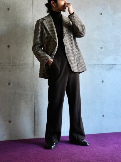 1970's Canadian Vintage Wool Flare Brown Trousers