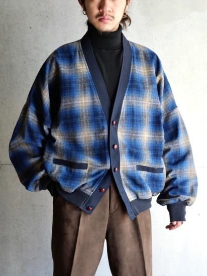 00's Vintage PENDLETON Shadow Check Cardigan 