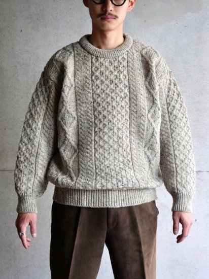 00's Vintage Aran Knit Sweater (졼ݻ厥ͥå)
