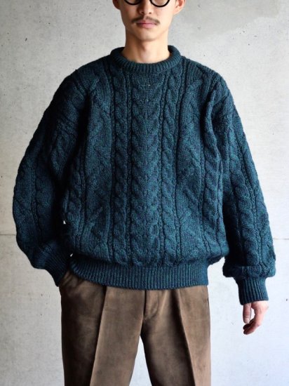 1990's Vintage Aran Knit Sweater (&ͥӡMixԤ)