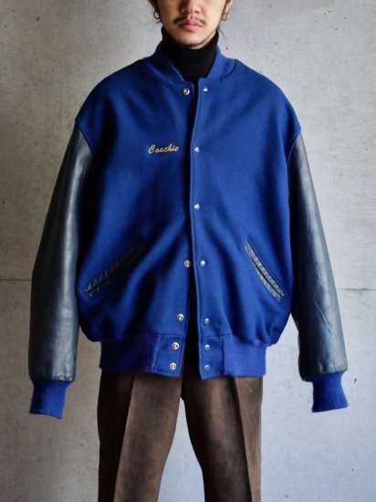 1990's Vintage Delong Award Jacket Blue&Navy