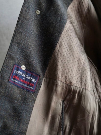 1960's UK Vintage BURTON Tailor Wool Balmacaan Check Coat