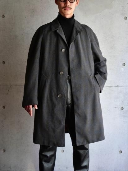 1960's UK Vintage BURTON Tailor Wool Balmacaan Check Coat