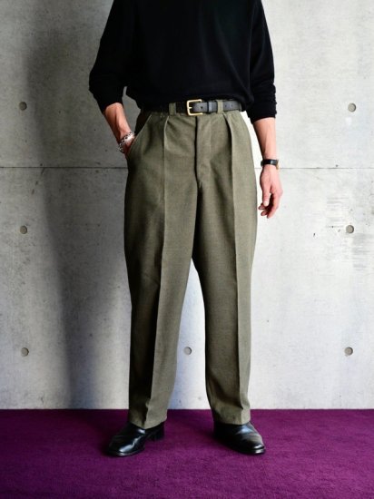 ɽ84DEADSTOCK 1960's Vintage Belgium Military Wool Trousers 