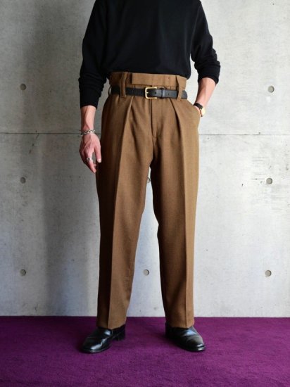 ɽ84DEADSTOCK 1990~00's Vintage British ARMY Wool Trousers 