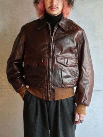 1970's Vintage GEROGE TOWN Design A-2type Leather Blouson