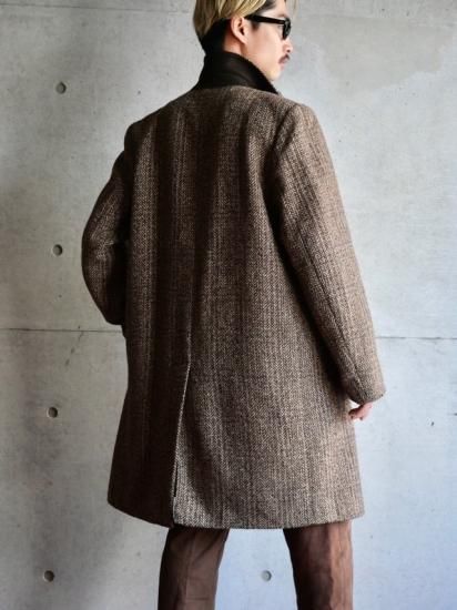 70's Tweed Check Coat チェック コート COOHEM| コーヘン | RETRO CHECK TWEED COAT ｜レトロチェック