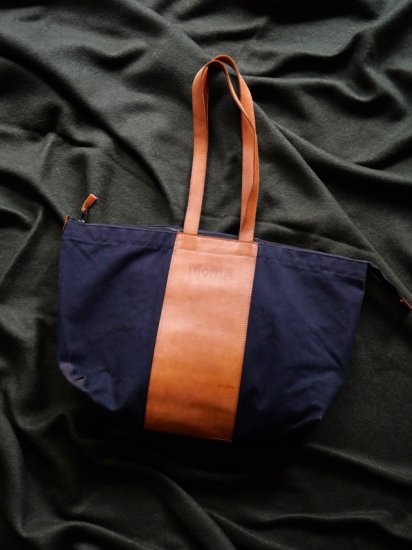 00's MoMA Design Leather&Canvas Tote Bag