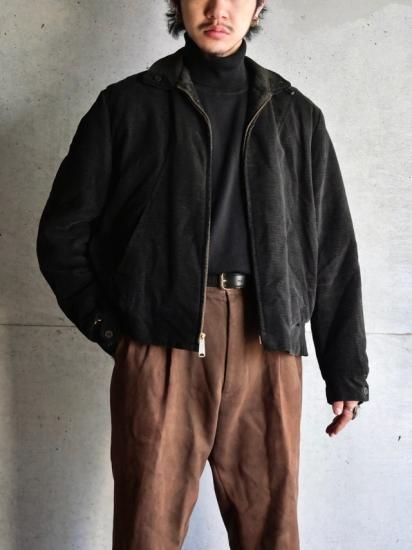 1960's Vintage Black Corduroy Short Blouson