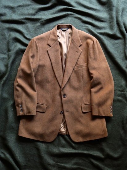 1990's Vintage BrooksBrothers 100% Camel-hair Cloth Tailored Jacket