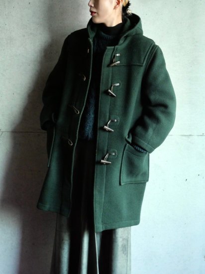 1990's Vintage GLOVERALL Duffle Coat GREEN