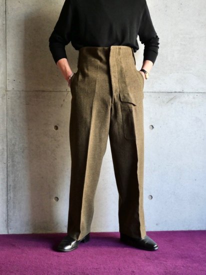 1964's Vintage Canadian Military Battle-Dress Wool Trousers Pt.1954 