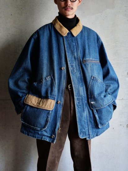 1980's Vintage Eddie Bauer Denim Hunting Jacket