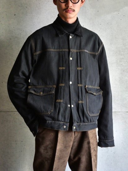 【Black Garment Dye】1990's Vintage Wrangler 2ndType Denim Jacket