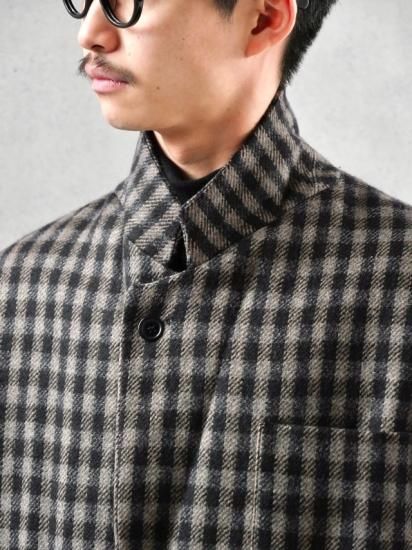 old Giorgio Armani ツイードコート ロング ごま塩 白タグ 00's GIORGIO ARMANI Summer Soft Tweed Jacket 