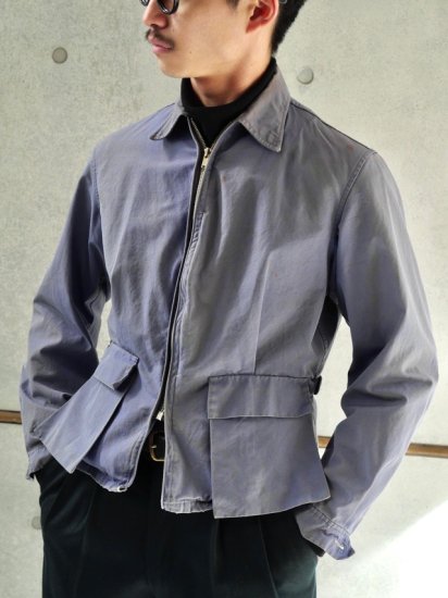 1940's Vintage Cotton Sports Jacket Fade-Blue