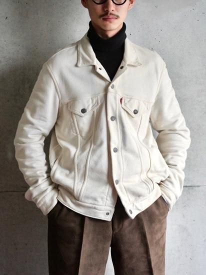 2010's Levi's Ivory Cotton Sweat 70506type JKT
