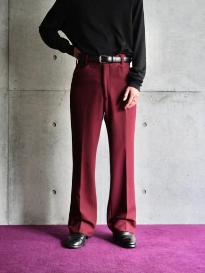 1970's Vintage HAMPTON HEATH
Polyester Knit Flare Trousers