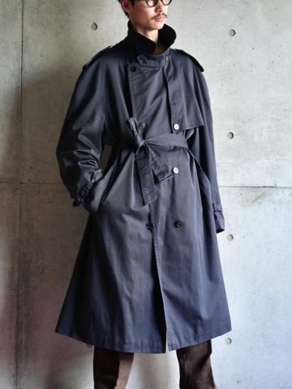 1980's Europe Vintage Erba Diolen Gabardine cloth(P65:C35) Trench