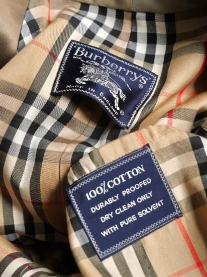 1970's Vintage Burberrys' Trench Coat, 微光沢玉虫 / C100 ギャバジン / 2枚袖ラグラン - Vintage & Archive