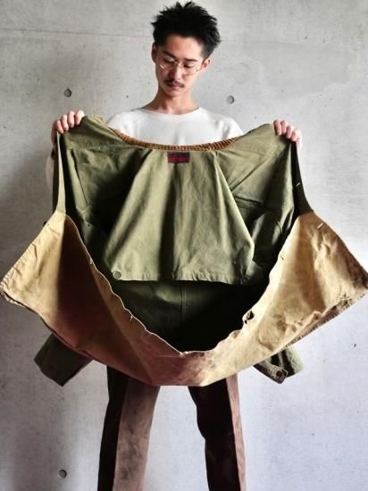 1930's Vintage MONTGOMERY WARD Olive Color Canvas Hunting 1930's Vintage MONTGOMERY WARD Olive Color Canvas Hunting