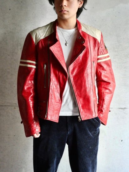 1970~80's Vintage Leather Riders
RED&WHITE / Made in Belgium.