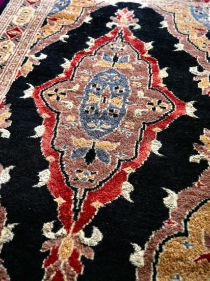 Vintage Wool Carpet BLACK