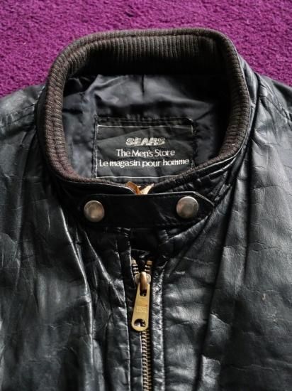 1970~80's Vintage SEARS Single Leather Riders / Made in