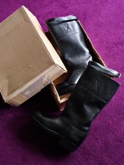 DEADSTOCK 1970~80's Vintage Italian Marine (M.M.) Leather DEADSTOCK 1970~80's Vintage Italian Marine (M.M.) Leather