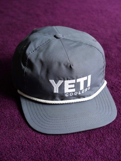 "YETI" 6panel Polyester Cap "GRAY"