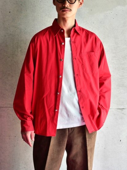 1990's Vintage agn&#232;s b
Strawberry Color Cotton Shirt