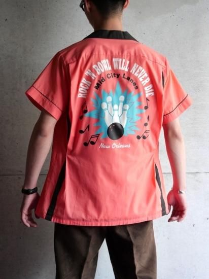 1980~90's Vintage Bowling Shirt
"ROCK 'N BOWL WILL NEVER DIE"