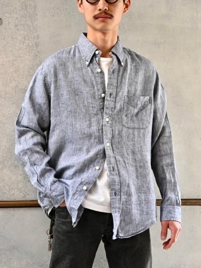 00's BrooksBrothers 100% Irish Linen Shirt