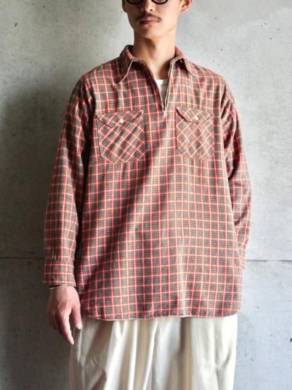 1950's Euro Vintage Pullover Half-zip Shirt