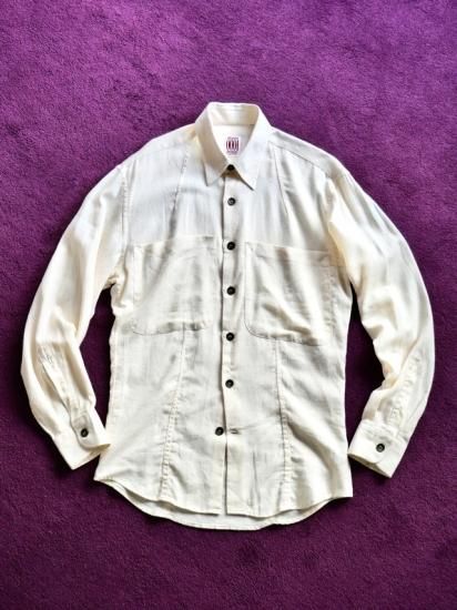 Gianfranco FERRE - FERRE JEANS❤️新品❤️コットン100スタンドカラーのシャツ白S Gianfranco FERRE - FERRE JEANS❤️新品❤️コットン100