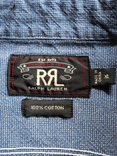 2000's~ RRL by RalphLauren 1930s-Style Cotton Work Shirt - Vintage 
