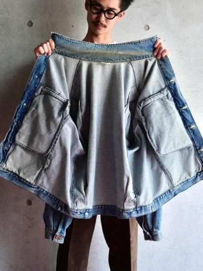 1980's Vintage LA POSTE French Mail Worker's Denim Jacket 1980's Vintage LA POSTE French Mail Worker's Denim Jacket