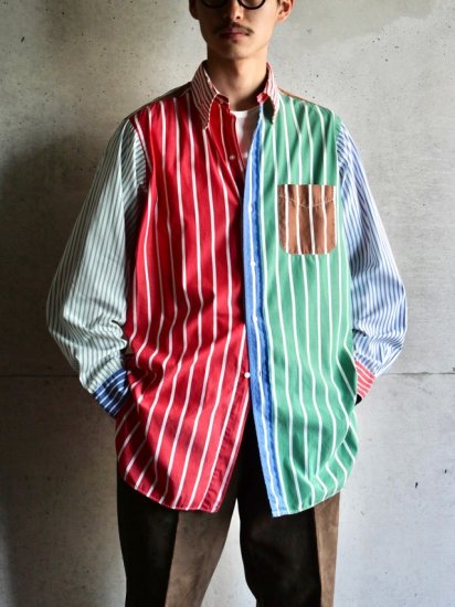1960~70's Vintage BrooksBrothers
Crazy Pattern Stripes Shirt