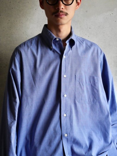 1980~90's BrooksBrothers Broad Shirt / Made in USA.