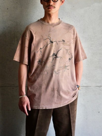 1990's Vintage Printed T-shirt "Abstract People"