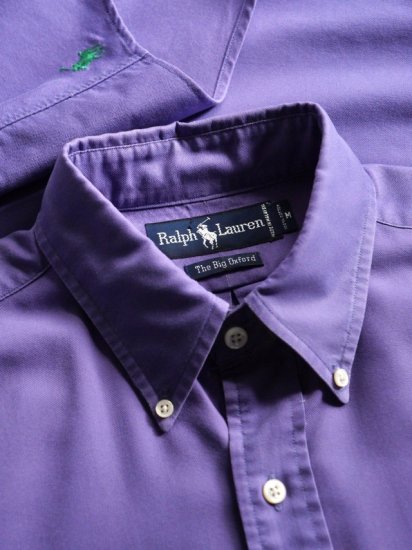 1990's Vintage RalphLauren "TheBigOxford" Purple Shirt