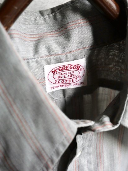 1970's Vintage McGREGOR "SCOTSET"
Light Weight Stripes Shirt
