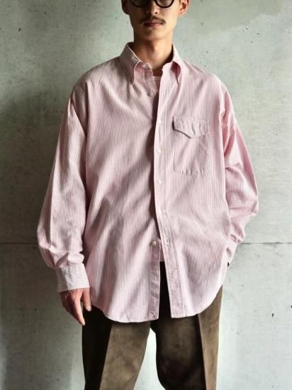 1980's Vintage L.L.Bean Oxford B.D. Stripe Shirt
