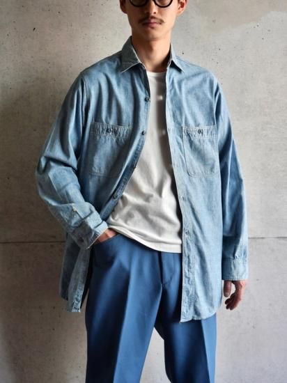 1950's Vintage HERCULES Chambray Work Shirt