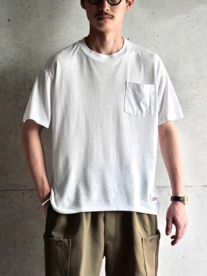 1990's JERZEES Pocket T-shirt "White"