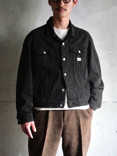 1990's Vintage "CK" Calvin Klein
Black Denim Jacket / Made in USA.