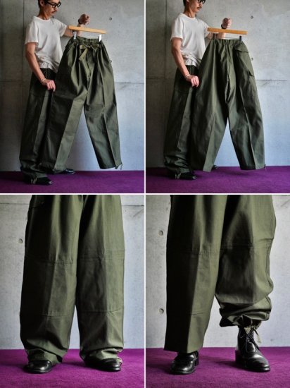 DEADSTOCK 1980~90's Belgium Military Vintage Cargo Trousers (ݥåɲ˥Ѥ)
