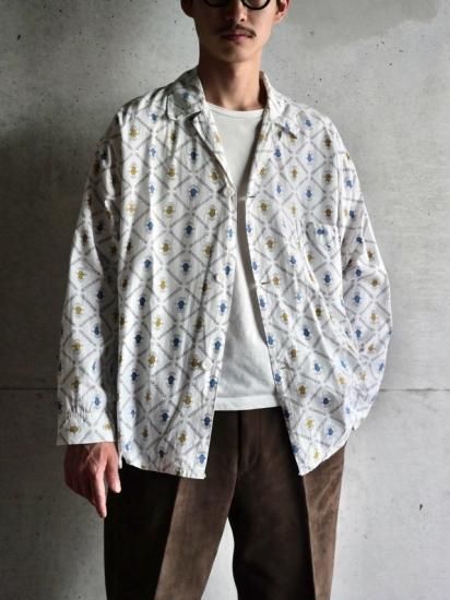 1960's Vintage Printed Pajama Shirt