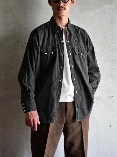 1960's Vintage DeeCee Cotton Western Shirt BLACK