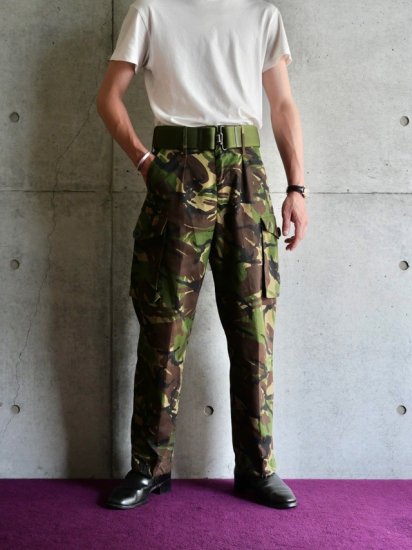 1990's~ British ARMY, DPM Camouflage
Lightweight Cargo Trousers / with BELT